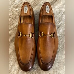 GUCCI JORDAAN Horsebit Leather Loafer Tan Brown Ombre 12 / 12.5 US $1100 1953